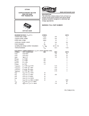 CZTA94 Datasheet PDF Central Semiconductor