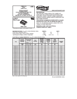 1SMB8.0CA Datasheet PDF Central Semiconductor