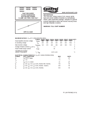 1N4945 Datasheet PDF Central Semiconductor