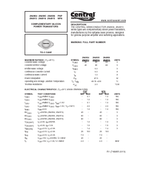 2N4913 Datasheet PDF Central Semiconductor