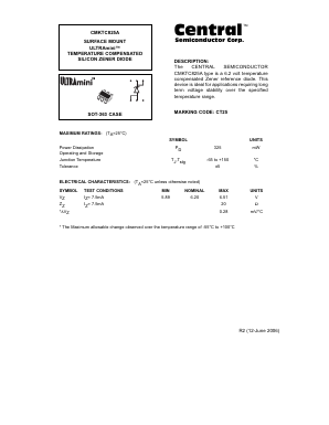 CMKTC825A Datasheet PDF Central Semiconductor