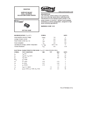 CMUD7000 Datasheet PDF Central Semiconductor