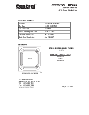 CPZ25 Datasheet PDF Central Semiconductor