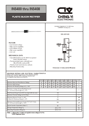 IN5403 Datasheet PDF CHENG-YI ELECTRONIC CO., LTD.
