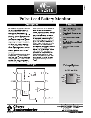 CS2516 Datasheet PDF Cherry semiconductor