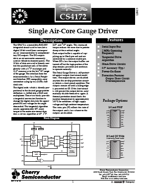 CS4172XN16 Datasheet PDF Cherry semiconductor