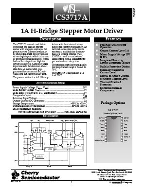 CS3717A Datasheet PDF Cherry semiconductor