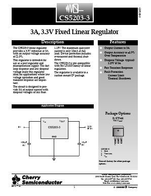 CS5203-3 Datasheet PDF Cherry semiconductor