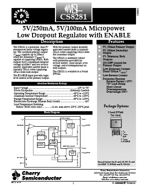 CS8281YDP5 Datasheet PDF Cherry semiconductor