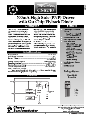 CS8240YTFVA5 Datasheet PDF Cherry semiconductor