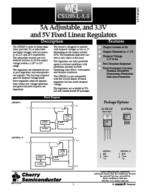 CS5205-3GT3 Datasheet PDF Cherry semiconductor