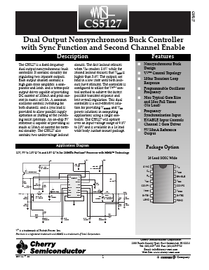 CS5127 Datasheet PDF Cherry semiconductor