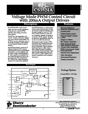 CS3524AGDW16 Datasheet PDF Cherry semiconductor