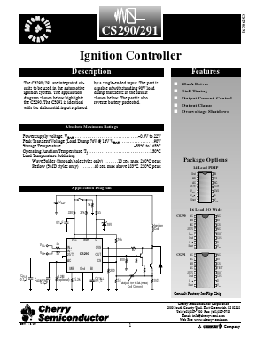 CS291N14 Datasheet PDF Cherry semiconductor