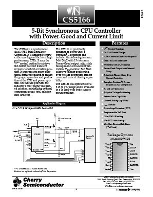 CS5166 Datasheet PDF Cherry semiconductor