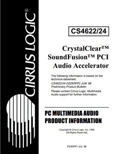 CS4622 Datasheet PDF Cirrus Logic