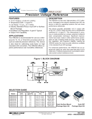 VRE302 Datasheet PDF Cirrus Logic