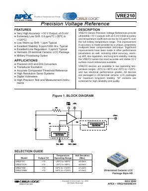 VRE210M Datasheet PDF Cirrus Logic