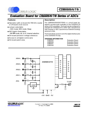 CDB5505 Datasheet PDF Cirrus Logic