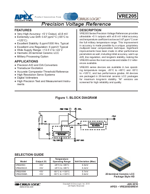 VRE205M Datasheet PDF Cirrus Logic