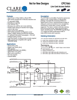 CPC7583MBTR Datasheet PDF Clare Inc  => IXYS