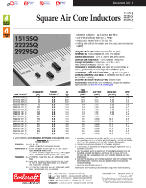 2222SQ-161JEC Datasheet PDF Coilcraft Inc
