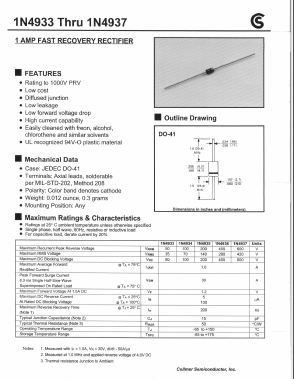 1N4933 Datasheet PDF Collmer Semiconductor