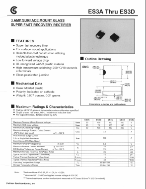 ES3D Datasheet PDF Collmer Semiconductor