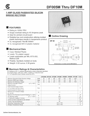 DF10M Datasheet PDF Collmer Semiconductor