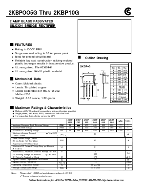 2KBPOIG Datasheet PDF Collmer Semiconductor