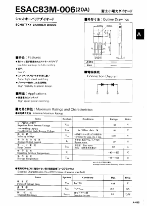 ESAC83M-006 Datasheet PDF Collmer Semiconductor