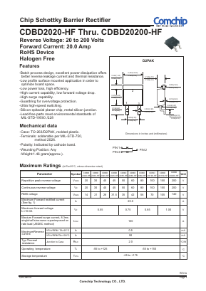 CDBD2030-HF Datasheet PDF ComChip