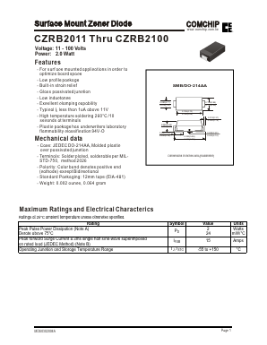 CZRB2014 Datasheet PDF ComChip
