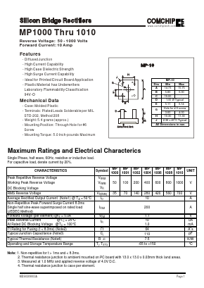 MP1010 Datasheet PDF ComChip