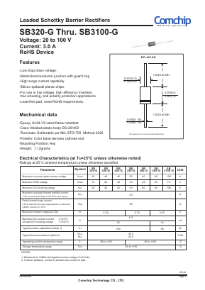 SB320-G Datasheet PDF ComChip