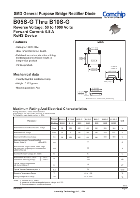 B05S-G Datasheet PDF ComChip