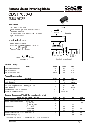 CDST7000-G Datasheet PDF ComChip
