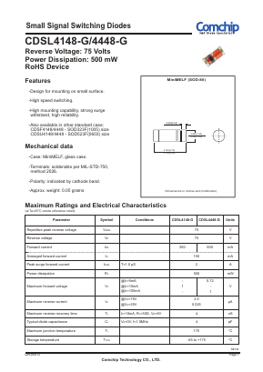 CDSL4148-G Datasheet PDF ComChip