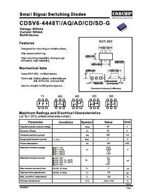 CDSV6-4448TI-G Datasheet PDF ComChip
