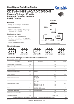 CDSV6-4448SD-G Datasheet PDF ComChip