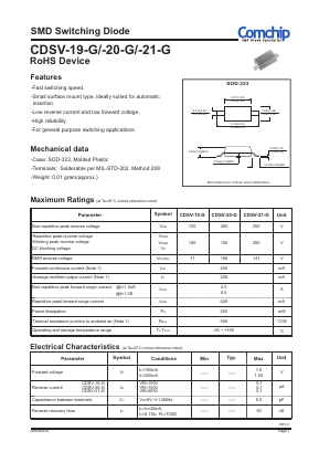 CDSV-20-G Datasheet PDF ComChip