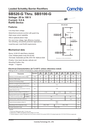 SB560-G Datasheet PDF ComChip