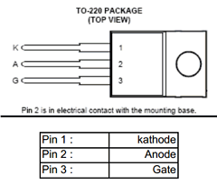 TIC206B Datasheet PDF Comset Semiconductors