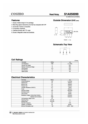 S1A050099 Datasheet PDF COSMO Electronics