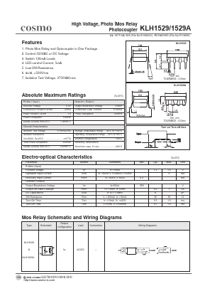 KLH1529 Datasheet PDF COSMO Electronics