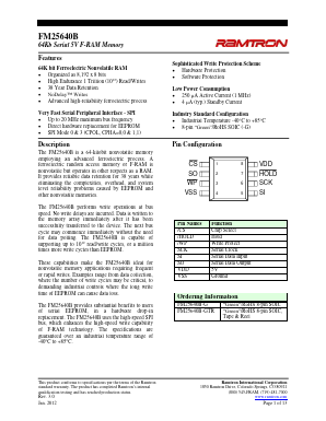 FM25640B-G Datasheet PDF Cypress Semiconductor