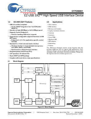 CY3682 Datasheet PDF Cypress Semiconductor