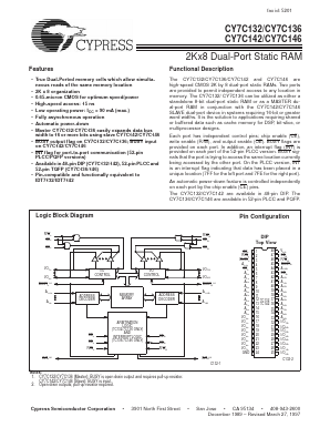 7C132-55 Datasheet PDF Cypress Semiconductor