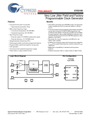 CY3672-USB_ Datasheet PDF Cypress Semiconductor