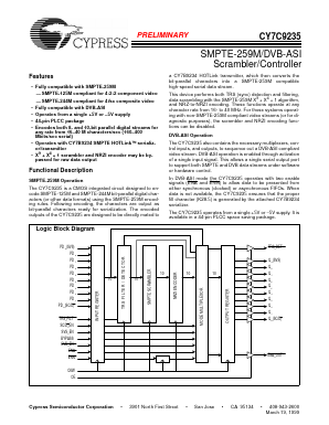 CY7C9235-400JC Datasheet PDF Cypress Semiconductor